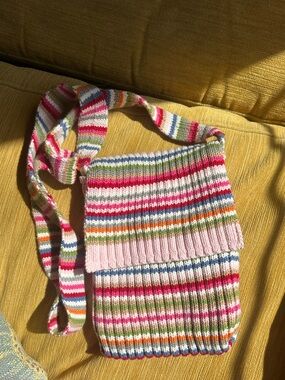 Vintage Holiday 2004 Crazy Stripe GAP crossbody bag